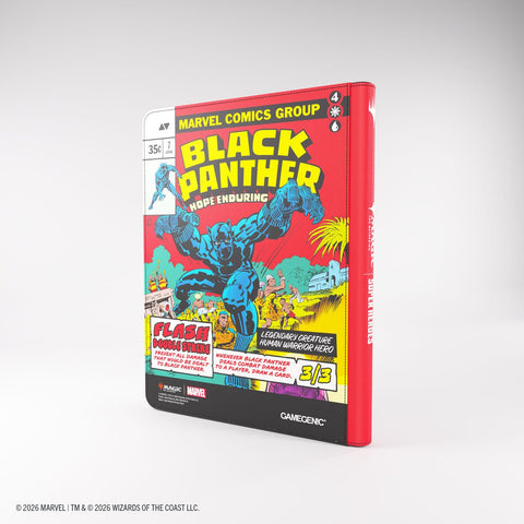 Gamegenic - Magic: The Gathering Marvel Super Heroes Zip-Up 18-Pocket Album - Captain America/Black Panther - Gathering Games
