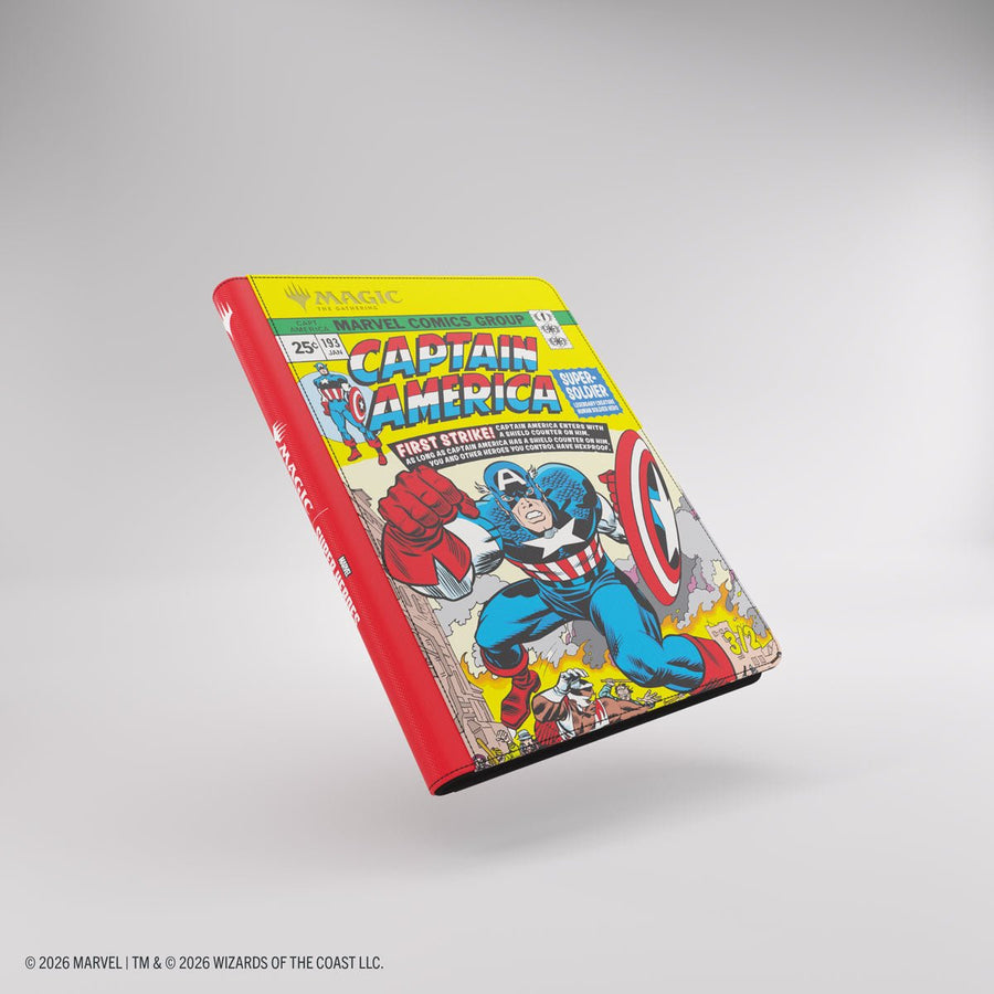 Gamegenic - Magic: The Gathering Marvel Super Heroes Zip-Up 18-Pocket Album - Captain America/Black Panther - Gathering Games