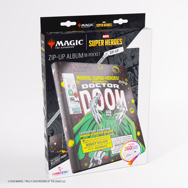 Gamegenic - Magic: The Gathering Marvel Super Heroes Zip-Up 18-Pocket Album - Doctor Doom/Spider-Man - 5