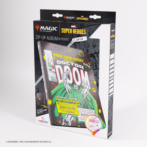 Gamegenic - Magic: The Gathering Marvel Super Heroes Zip-Up 18-Pocket Album - Doctor Doom/Spider-Man - 6