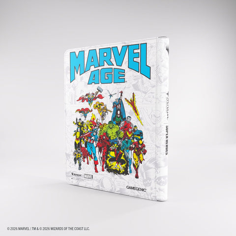 Gamegenic - Magic: The Gathering Marvel Super Heroes Zip-Up 18-Pocket Album - Marvel Age - Gathering Games