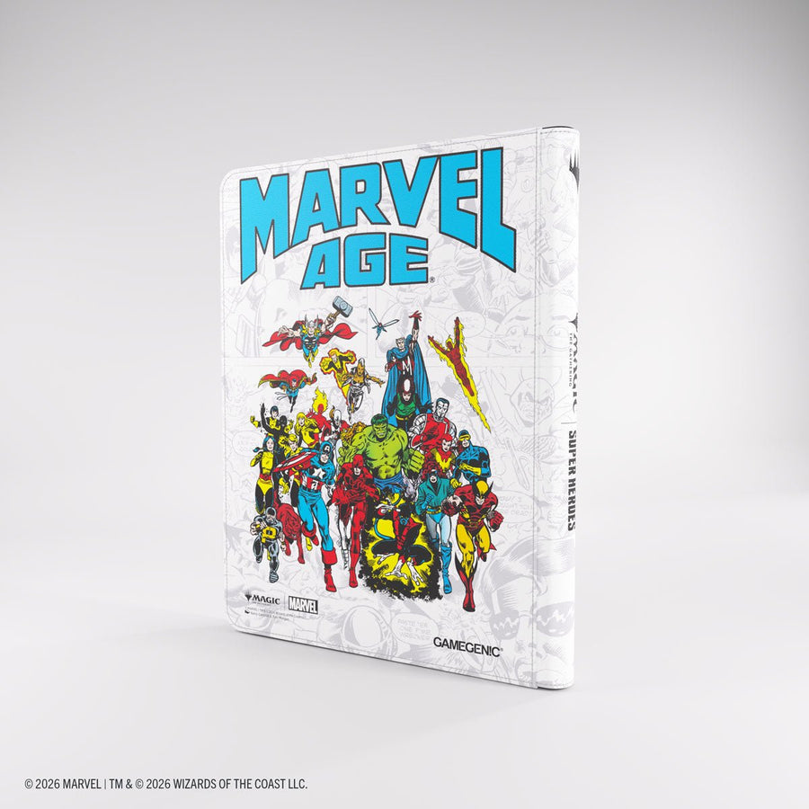 Gamegenic - Magic: The Gathering Marvel Super Heroes Zip-Up 18-Pocket Album - Marvel Age - Gathering Games