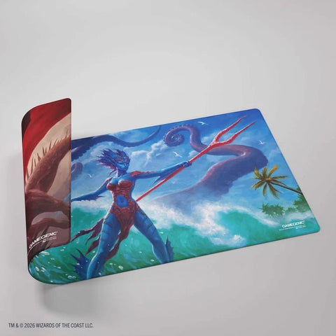 Gamegenic Magic: The Gathering Reality Fracture Double-sided Playmat - Kiora of Salt and Sand/Kiora of Fire and Ashes - Gathering Games
