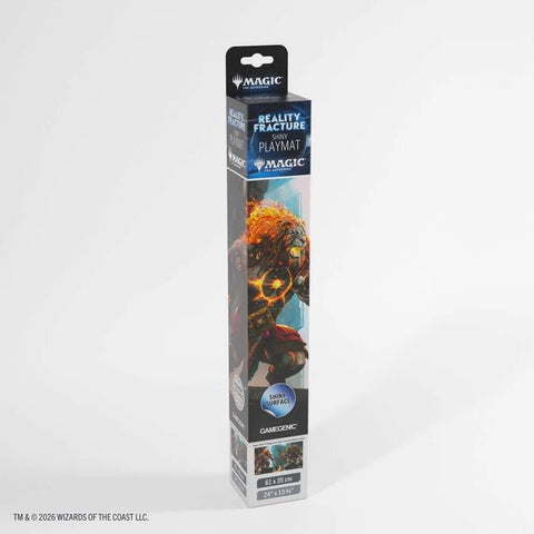 Gamegenic - Magic: The Gathering Reality Fracture Shiny Playmat - Ajani, Path of Vengeance/Ajani, Counterattack Leader - Gathering Games