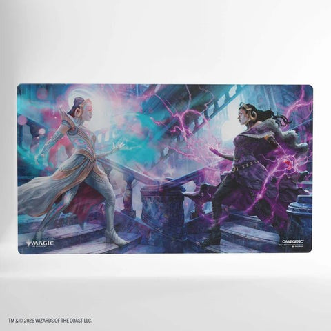 Gamegenic - Magic: The Gathering Reality FractureShiny Playmat - Liliana, Devoted Healer/Liliana, Callous Necromancer - Gathering Games