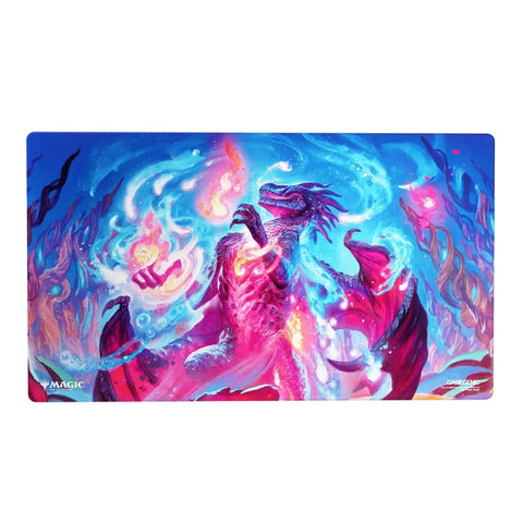 Gamegenic - Magic: The Gathering Secrets of Strixhaven Shiny Playmat - Prismari, the Inspiration - Gathering Games