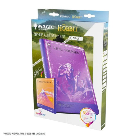 Gamegenic - Magic: The Gathering The Hobbit 18-Pocket Zip-Up Album - Gollum, Riddle Master/The Lonely Mountain - Gathering Games