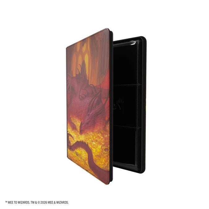 Gamegenic - Magic: The Gathering The Hobbit 18-Pocket Zip-Up Album - Smaug's Mox Amber - Gathering Games