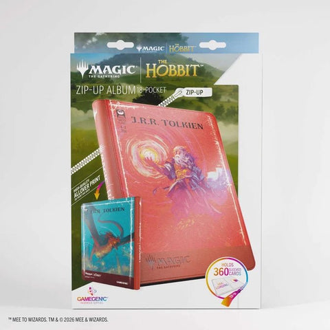 Gamegenic - Magic: The Gathering The Hobbit 18-Pocket Zip-Up Album - The Arkenstone/Smaug, Worm of Dread - Gathering Games