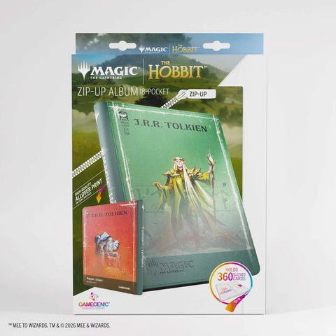 Gamegenic - Magic: The Gathering The Hobbit 18-Pocket Zip-Up Album - Thranduil, the Elvenking/The Mountain-King - Gathering Games
