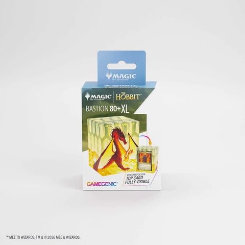 Gamegenic - Magic: The Gathering The Hobbit 80+ XL Bastion Deck Box - Smaug the Golden - Gathering Games