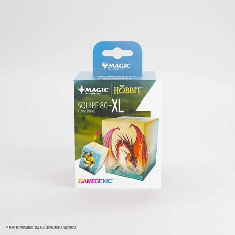 Gamegenic - Magic: The Gathering The Hobbit 80+ XL Squire Deck Box - Gleaming Splendor/The King of Dale - Gathering Games