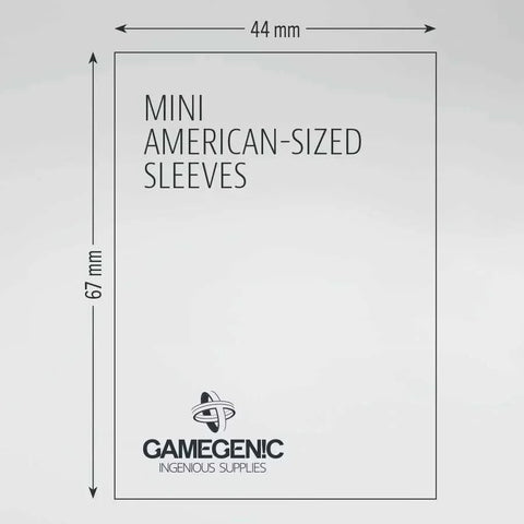 Gamegenic - Mini American Board Game Sleeves - Clear (100 count) - Gathering Games