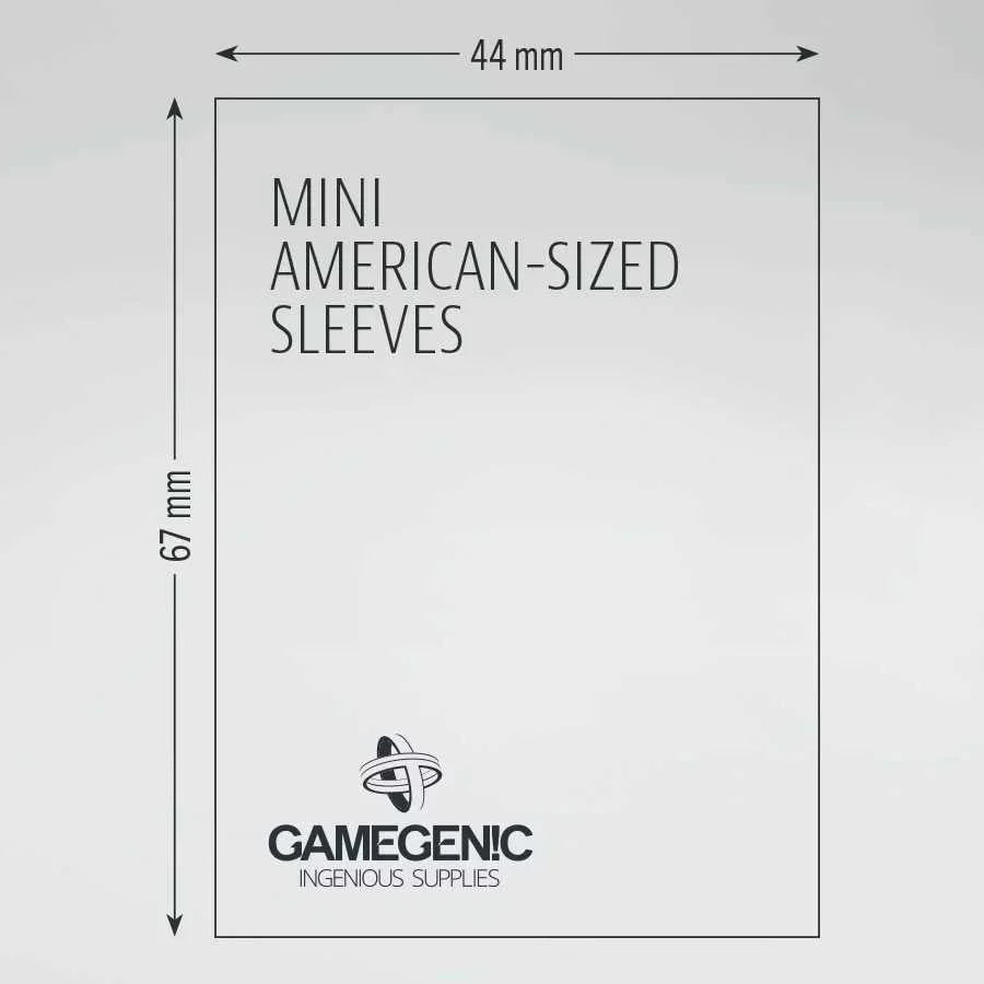 Gamegenic - Mini American Board Game Sleeves - Clear (100 count) - Gathering Games