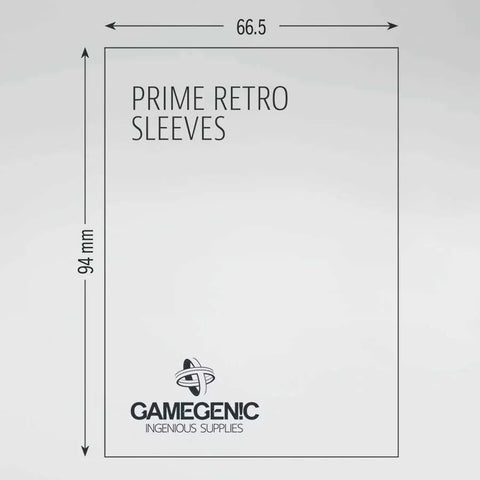 Gamegenic - Prime Retro Sleeves 66.5x94mm (100 count) - Gathering Games