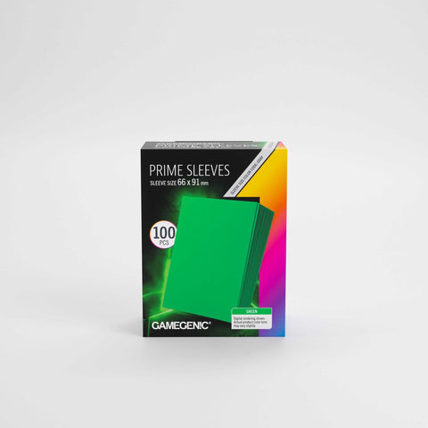 Gamegenic Prime Sleeves Green 66x91 (100 ct.) - Gathering Games