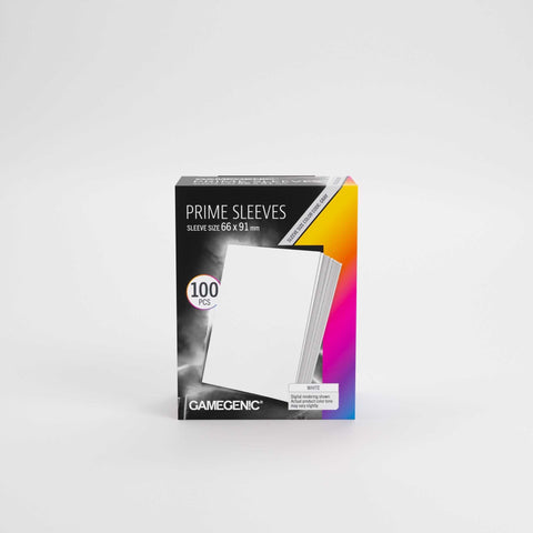 Gamegenic Prime Sleeves White 66x91 (100 ct.) - Gathering Games