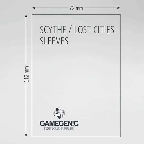 Gamegenic - Scythe Board Game Sleeves - Clear (100 count) - Gathering Games