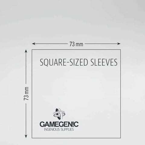 Gamegenic - Square Board Game Sleeves - Clear (100 count) - Gathering Games