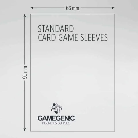 Gamegenic - Standard Card Game Board Game Sleeves - Clear (100 count) - Gathering Games