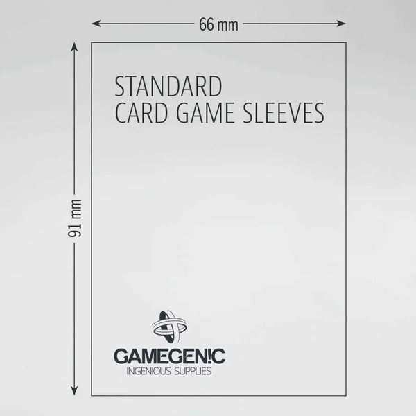 Gamegenic - Standard Card Game Board Game Sleeves - Clear (100 count) - 2