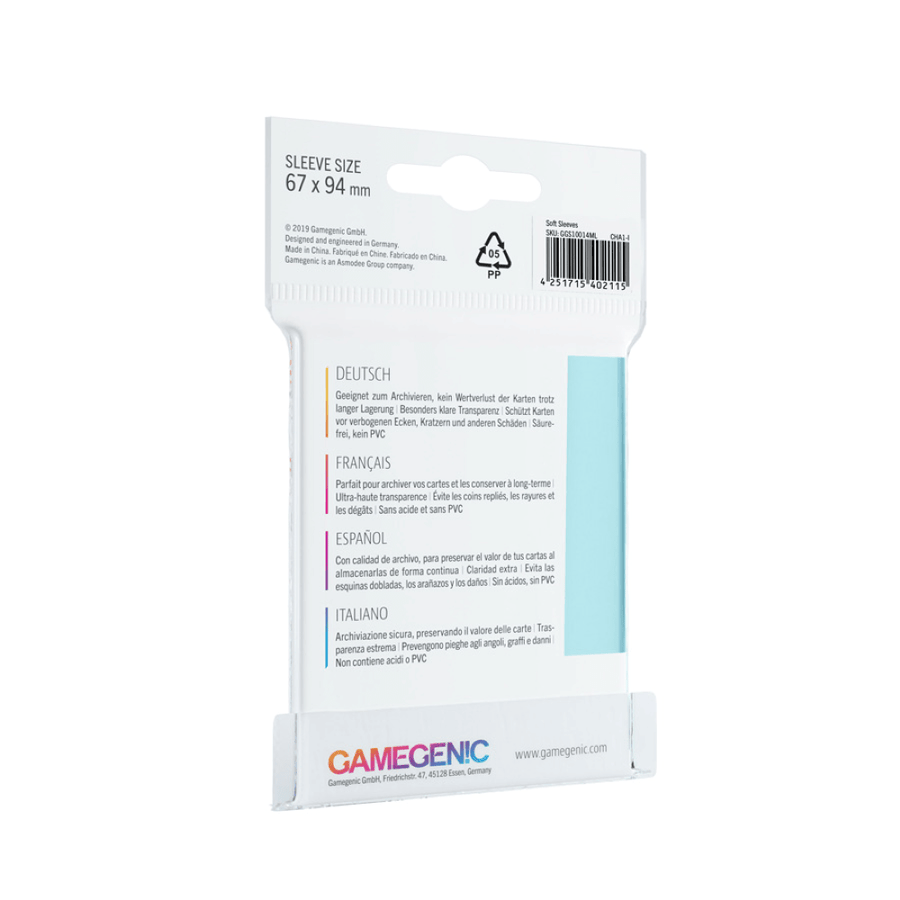 Gamegenic: Standard Soft Penny Sleeves (100 Count) - Gathering Games