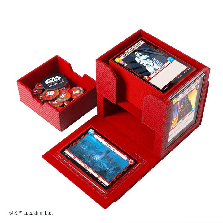 Gamegenic Star Wars: Unlimited Deck Pod - Red - Gathering Games