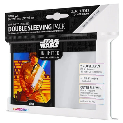 Gamegenic Star Wars: Unlimited Double Sleeving Pack - Luke Skywalker - Gathering Games