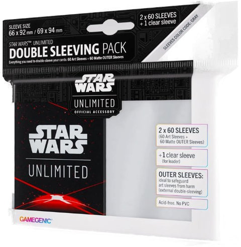 Gamegenic Star Wars: Unlimited Double Sleeving Pack - Space Red - Gathering Games