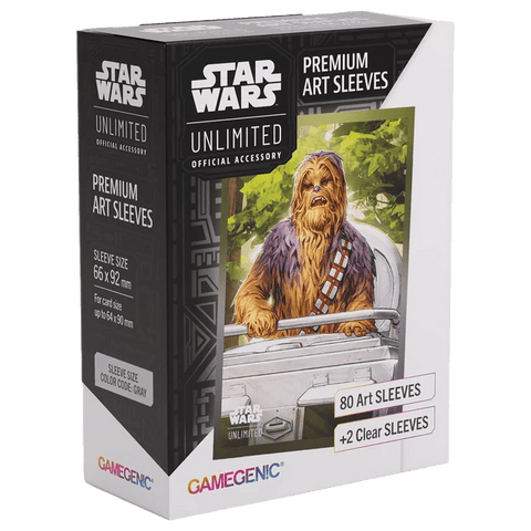 Gamegenic - Star Wars: Unlimited Premium Art Sleeves - Chewbacca - Gathering Games