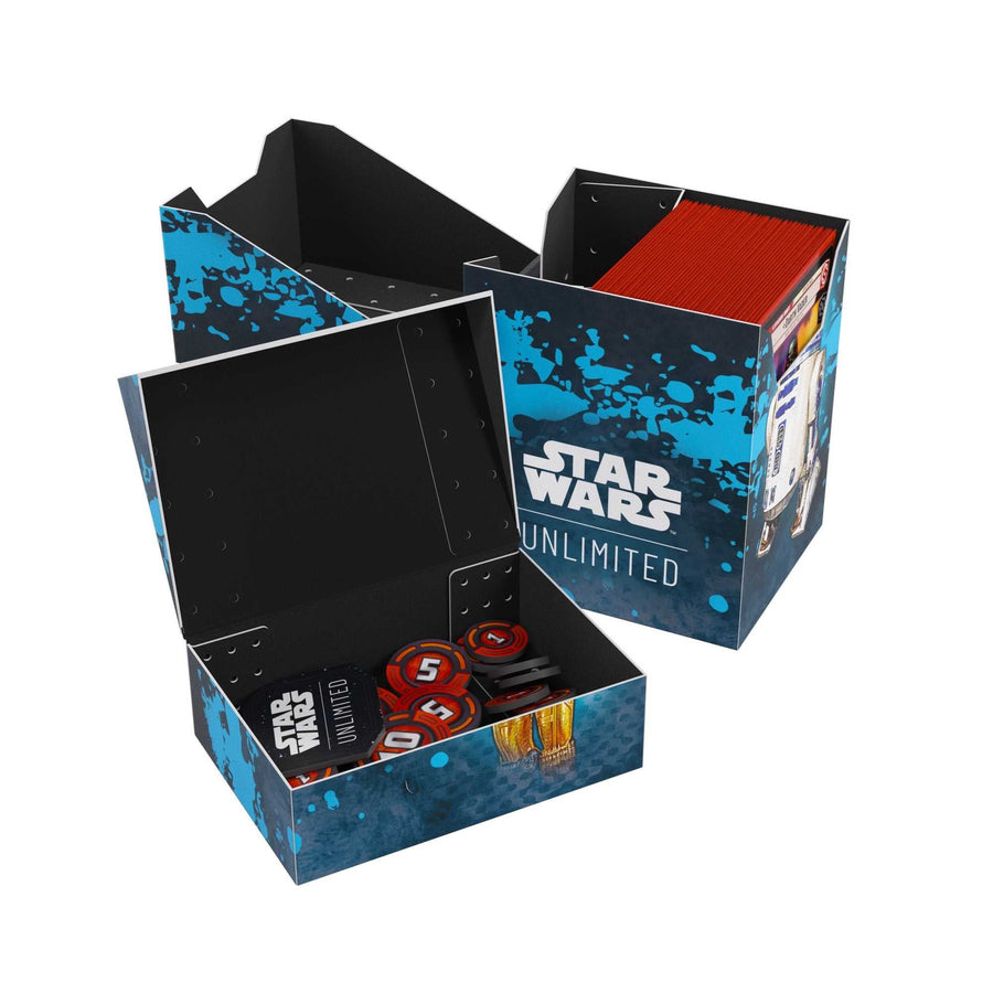Gamegenic Star Wars: Unlimited Soft Crate - C - 3PO & R2 - D2 - Gathering Games