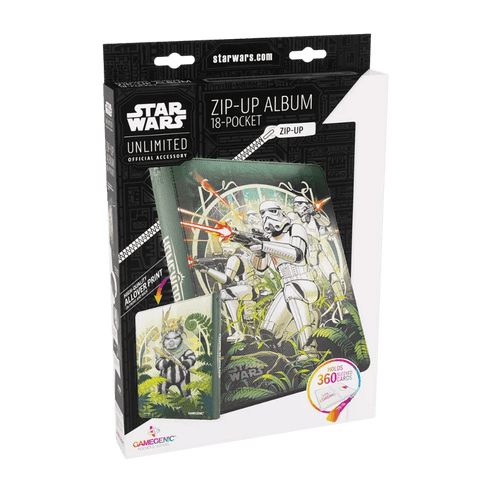 Gamegenic - Star Wars: Unlimited Zip-Up Album 18-Pocket - The First Legion & Teebo - Gathering Games