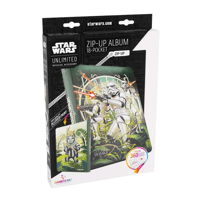 Gamegenic - Star Wars: Unlimited Zip-Up Album 18-Pocket - The First Legion & Teebo - Gathering Games