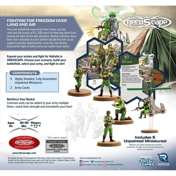 G.I. JOE Heroscape: Greenshirts and Battle Copter Army Expansion - 3