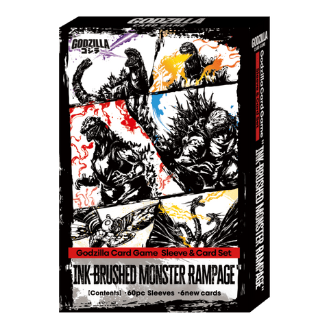 Godzilla Card Game: Sleeve & Card Set - Ink-Brushed Monster Rampage - Gathering Games