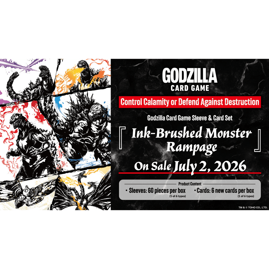 Godzilla Card Game: Sleeve & Card Set - Ink - Brushed Monster Rampage - Gathering Games
