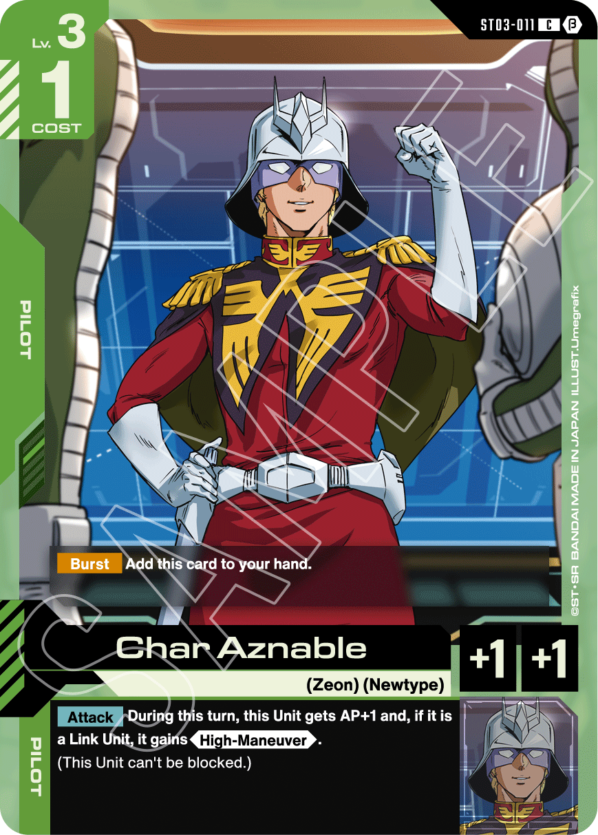 Gundam Card Game: Zeon's Rush Assemble Starter Deck (ST03A) - Gathering Games