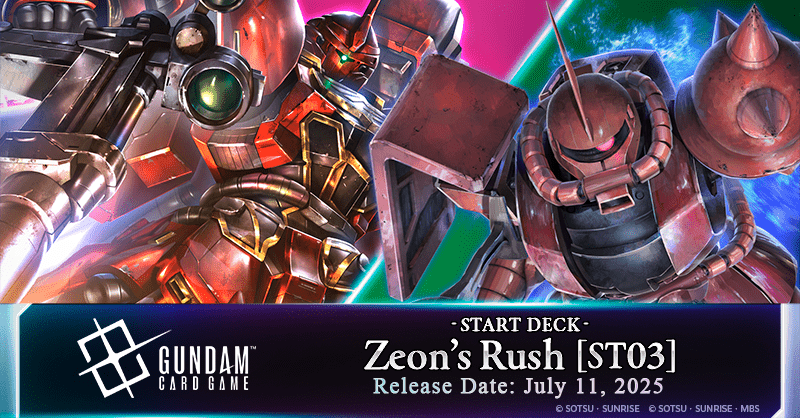 Gundam Card Game: Zeon's Rush Starter Deck (ST03) - Gathering Games