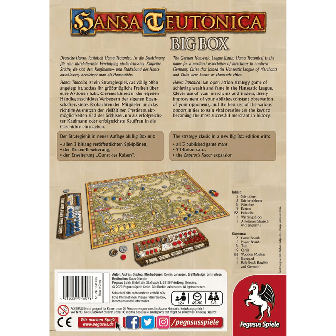 Hansa Teutonica Board Game: Big Box Edition - Gathering Games