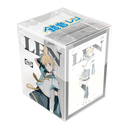 Hatsune Miku Retro Soundscapes - Len 100ct Deck Protector Sleeves In Clear Box - Gathering Games