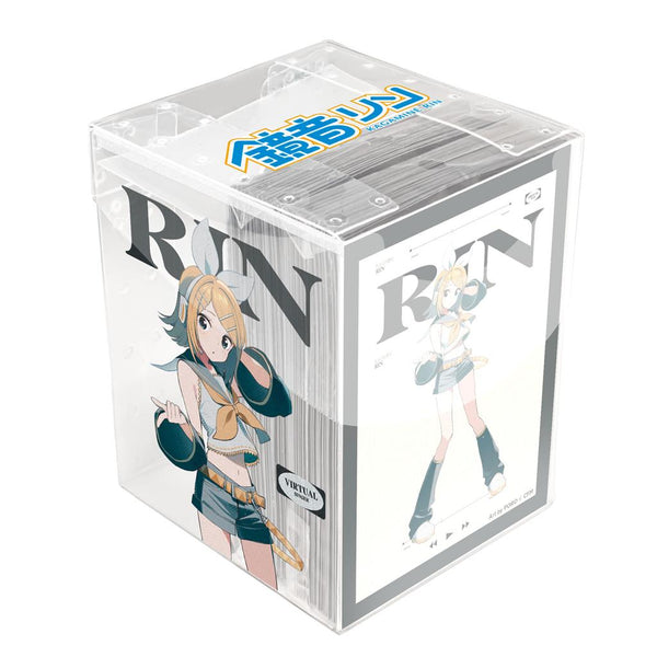 Hatsune Miku Retro Soundscapes - Rin Deck Protector Sleeves In Clear Box (Standard Size 100) - 1