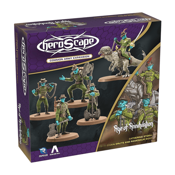Heroscape: Chain Gruts and Ramosaur Rider Army Expansion - 1