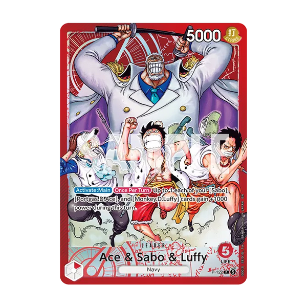 One Piece Card Game: Premium Card Collection - Best Selection - Ace & Sabo & Luffy - 5