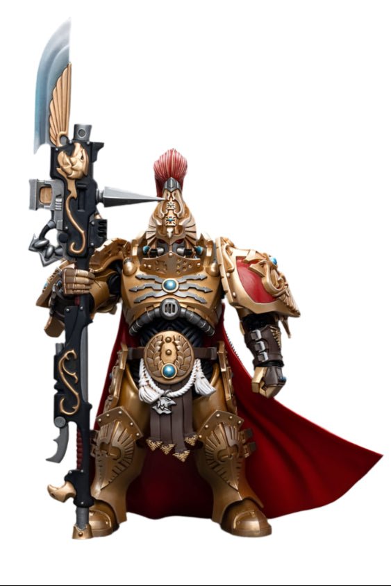 JOYTOY - Warhammer 40k Action Figure: Adeptus Custodes - Shield Captain with Guardian Spear - Gathering Games