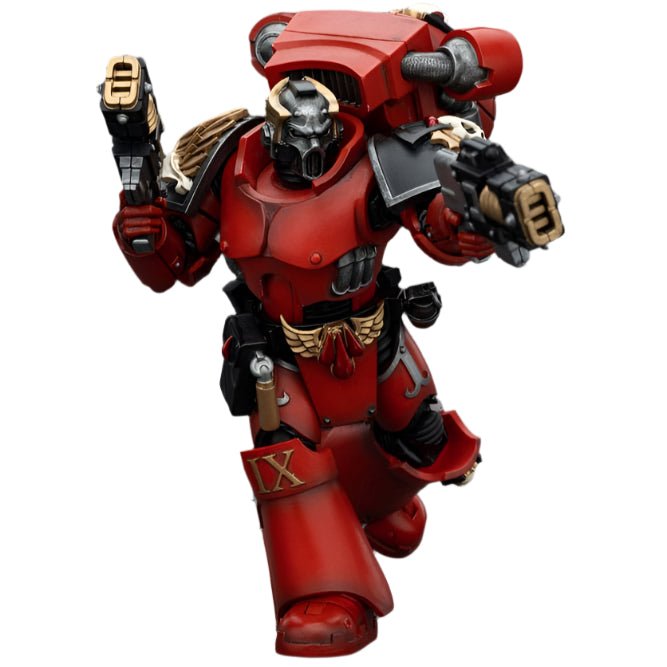 JOYTOY - Warhammer The Horus Heresy Action Figure: Blood Angels - Angel's Tears Squad Arch - Erelim with Volkite Serpentas - Gathering Games