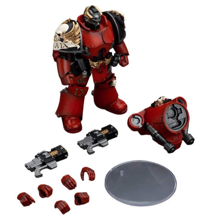 JOYTOY - Warhammer The Horus Heresy Action Figure: Blood Angels - Angel's Tears Squad Arch - Erelim with Volkite Serpentas - Gathering Games