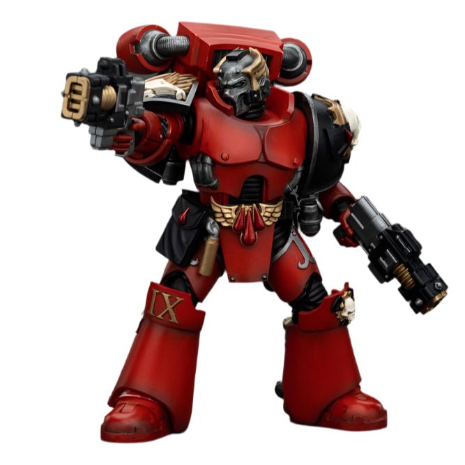 JOYTOY - Warhammer The Horus Heresy Action Figure: Blood Angels - Angel's Tears Squad Arch - Erelim with Volkite Serpentas - Gathering Games