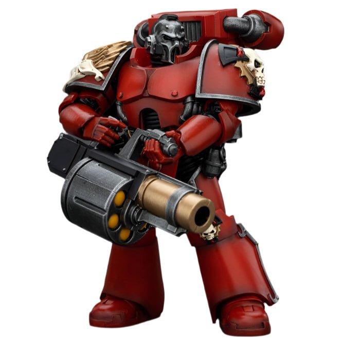JOYTOY - Warhammer The Horus Heresy Action Figure: Blood Angels - Angel's Tears Squad Erelim with Angel's Tears Grenade Launcher - Gathering Games