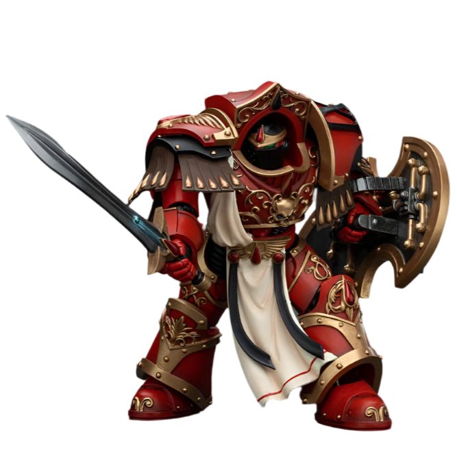 JOYTOY - Warhammer The Horus Heresy Action Figure: Blood Angels - Crimson Paladins Squad Crimson Paladin 1 - Gathering Games