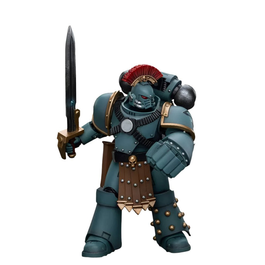 JOYTOY - Warhammer The Horus Heresy Action Figure: Sons of Horus - MKIV Tactical Squad Sergeant with Power Fist - Gathering Games